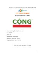 tiểu luận bài tập mô tả 4p trong marketing số cộng cafe