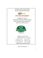 tiểu luận phân tích hoạt động marketing phúc long coffee tea