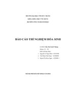 báo cáo thí nghiệm hóa sinh 2