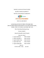 tiểu luận lập kế hoạch truyền thông tích hợp imccho sản phẩm mì hảo hảo hương vị lẩu kim chi hàn quốcthuộc công ty cổ phần acecook việt nam