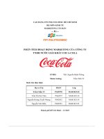 tiểu luận phân tích hoạt động marketing của công tytnhh nước giải khát coca cola