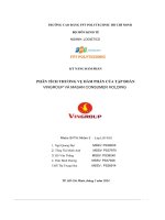 tiểu luận phân tích thương vụ đàm phán của tập đoàn vingroup và masan consumer holding