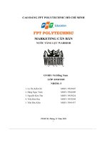 tiểu luận marketing căn bản nước tăng lực warrior