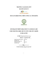 kế hoạch triển khai seo và google ads cho thương hiệu đồ ăn tốt cho sức khỏe 22 healthy