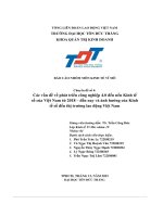 chuyên đề số 4 các vấn đề về phát triển công nghiệp 4 0 đến nền kinh tế số của việt nam từ 2018 đến nay và ảnh hưởng của kinh tế số đến thị trường lao động việt nam