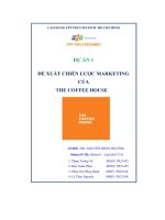 tiểu luận đề xuất chiến lược marketing củathe coffee house