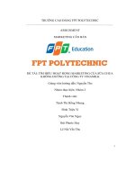 tiểu luận đề tài tìm hiểu hoạt động marketing của sữa chuakhông đường tại công ty vinamilk