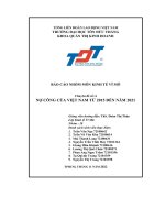 báo cáo nhóm môn kinh tế vĩ mô nợ công của việt nam từ 2015 đến năm 2021