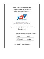 bài báo cáo cuối kỳ môn học thương mại điện tử dự án dịch vụ vệ sinh giày dép và túi xách tyd