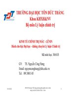 chương i đối tượng phương pháp nghiên cứu và chức năng của kinh tế chính trị mác lênin