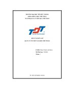 báo cáo giữa kỳ quản lý tổ chức sự kiện thể thao