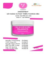 tiểu luận xây dưng và phát triển thương hiệu thương hiệu rilassato yêu thương mái tóc