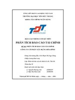 báo cáo nhóm cuối kỳ môn phân tích báo cáo tài chính công ty cổ phần xây dựng hòa bình