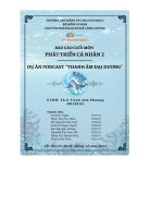 tiểu luận dự án podcast thanh âm đại dương