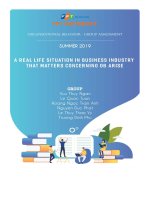 organizational behavior practical situation that concern ob arise