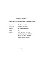 final project topic restaurant management system