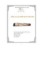tiểu luận môn đàn tranh 7