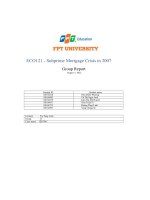 subprime mortgage crisis in 2007 group report