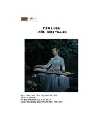 tiểu luận môn đàn tranh