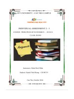 individual assignment 2 3 course principles of economics eco121