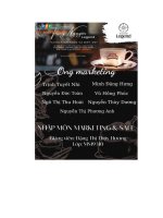 tiểu luận giới thiệu về doanh nghiệp cafe trung nguyên