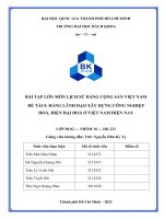 ĐỀ TÀI ĐẢNG LÃNH ĐẠO XÂY DỰNG CÔNG NGHIỆP HOÁ, HIỆN ĐẠI HOÁ Ở VIỆT NAM HIỆN NAY