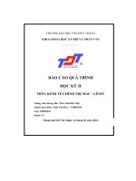 so sánh kinh tế tập trung và kinh tế thị trường báo cáo quá trình học kỳ ii môn kinh tế chính trị mác lênin