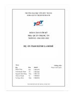 dự án tiệm bánh la rosé