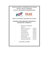 module multimodal transport management exportation from ho chi minh to frankfurt germany