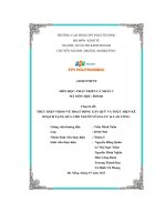 tiểu luận thực hiện video về hoạt động gây quỹ và thực hiện kếhoạch tặng quà cho người vô gia cư lao công