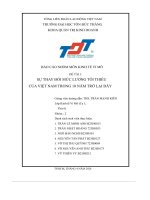 sự thay đổi mức lương tối thiều của việt nam trong 10 năm trở lại đây