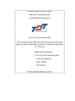 báo cáo tập sự nghề nghiệp tổ chức thực hiện quy trình giao nhận hàng nhập khẩu fcl bằng đường biển tại công ty tnhh giao nhận quốc tế tương lai