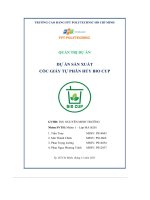 tiểu luận quản trị dự án dự án sản xuất cốc giấy tự phân hủy bio cup