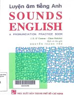 Luyện âm tiếng Anh = Sounds English : A pronunciation practice book / J. D. O''Connor, Clare Fletcher; Nguyễn Thành Yến d.