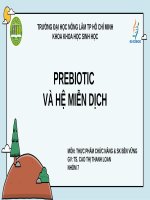 prebiotic về nấm