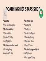 tìm hiểu về doanh nghiệp stars shop