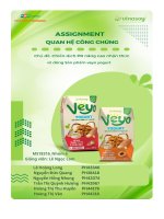 tiểu luận quan hệ công chúng doanh nghiệp fami chiến dịch pr nâng cao nhận thức về dòng sản phẩm veyo yogurt