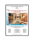 tiểu luận môn học thực hành phầm mềm quản lý khách sạn thực hành các tính năng của phân hệ reservation vàreception viết quy trình hướng sử dụng