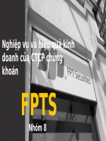 nghiệp vụ và hiệu quả kinh doanh của ctcp chứng khoán fpts