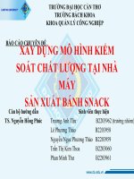 xây dựng mô hình kiểm soát chất lượng tại nhà máysản xuất bánh snack