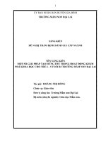 Sáng kiến kinh nghiệm, SKKN - Một Số Giải Pháp Tạo Hứng Thú Trong Hoạt Động Khám Phá Khoa Học Cho Trẻ 4 - 5 Tuổi B3 Trường Mầm Non Đại Lai