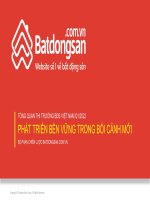 PHÁT TRIỂN BỀN VỮNG TRONG BỐI CẢNH MỚI