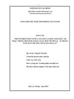 Sáng kiến kinh nghiệm, SKKN - Một Số Biện Nâng Cao Chất Lượng Giáo Dục Âm Nhạc Trong Đời Sống Hàng Ngày Đối Với Trẻ 24 – 36 Tháng Tuổi D2 Ở Trường Mầm Non