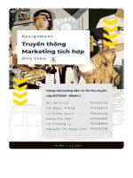 tiểu luận truyền thông marketing tích hợp dirty coins