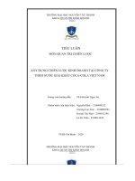 xây dựng chiến lược kinh doanh tại công ty tnhh nước giải khát coca cola việt nam