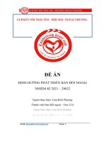 Đề Án Định Hướng Phát Triển Ban Đối Ngoại Nhiệm Kì 2021 – 20022.Pdf
