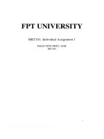 fpt university mkt101 individual assignment 1