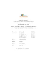 research report design and run a digital campaign to prevent violence against women and girls