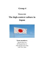 xmanuscript the high context culture in japan