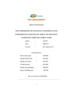 the comparison of financial statements and performance analyses of three technology companies through three years